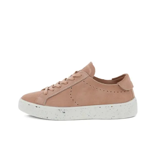 Ecco Street Tray Skateboard Shoes Women's Low-Top Pink