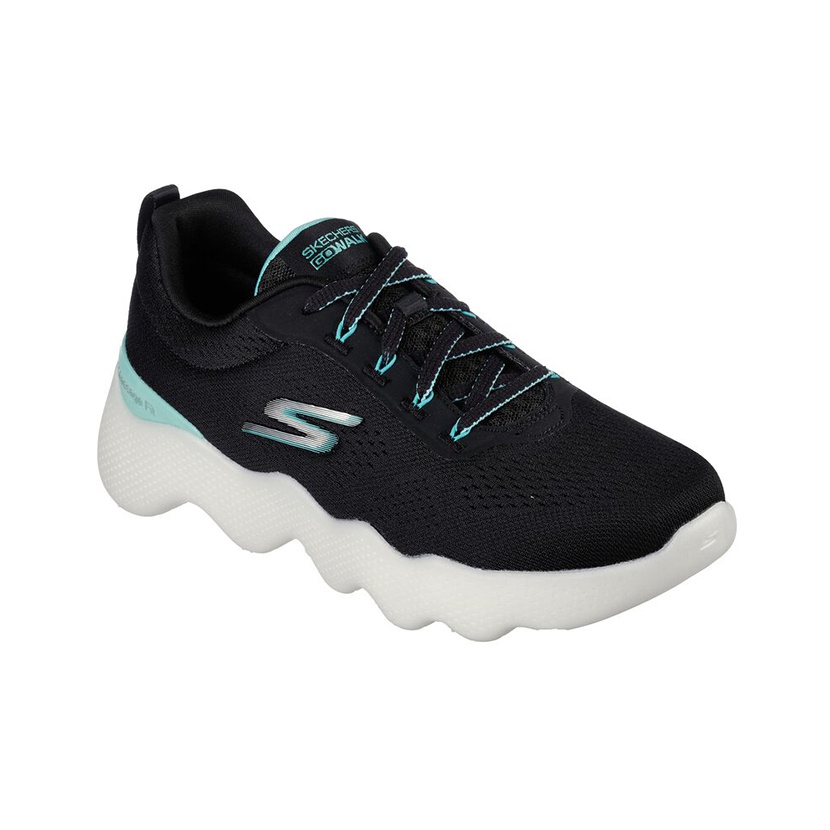 Skechers Go Walk Massage Fit Casual Shoes Women s Low Top Black Green Turquoise Cheap Rcj Jordan Outlet