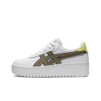 Asics JAPAN S PF Anti-Slip Wear-Resistant Low-Top Skateboard Shoes Women's White Green