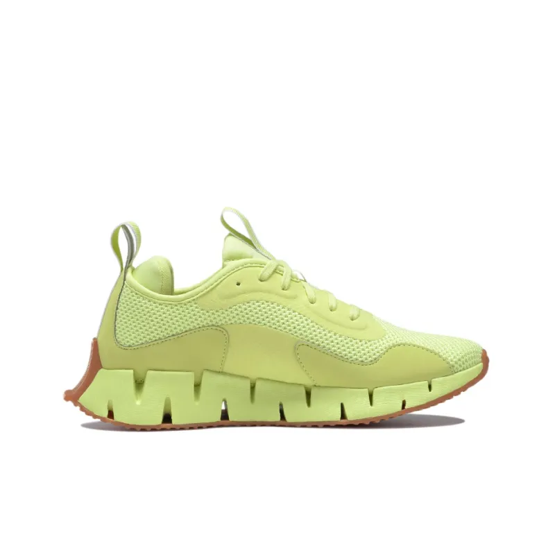 Reebok Zig Dynamica 1 Cushioning Anti-Slip Wear-Resistant Breathability Low-Top Running Shoes Women's Neon Green-1