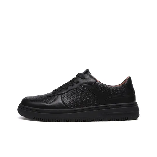 EVERAU Skateboard Shoes Men Low-Top Black