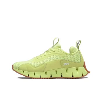 Reebok Zig Dynamica 1 Cushioning Anti-Slip Wear-Resistant Breathability Low-Top Running Shoes Women's Neon Green