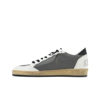 Golden Goose Ball Star Low Top Stylish Skateboarding Shoes Men's Gray White