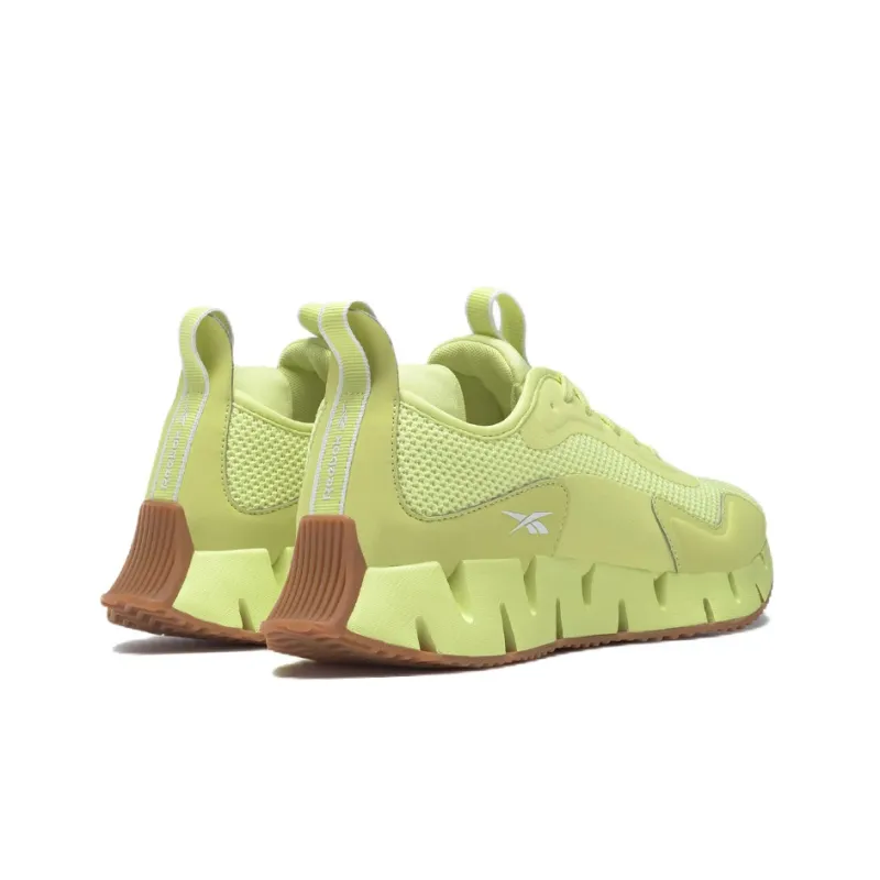 Reebok Zig Dynamica 1 Cushioning Anti-Slip Wear-Resistant Breathability Low-Top Running Shoes Women's Neon Green-3