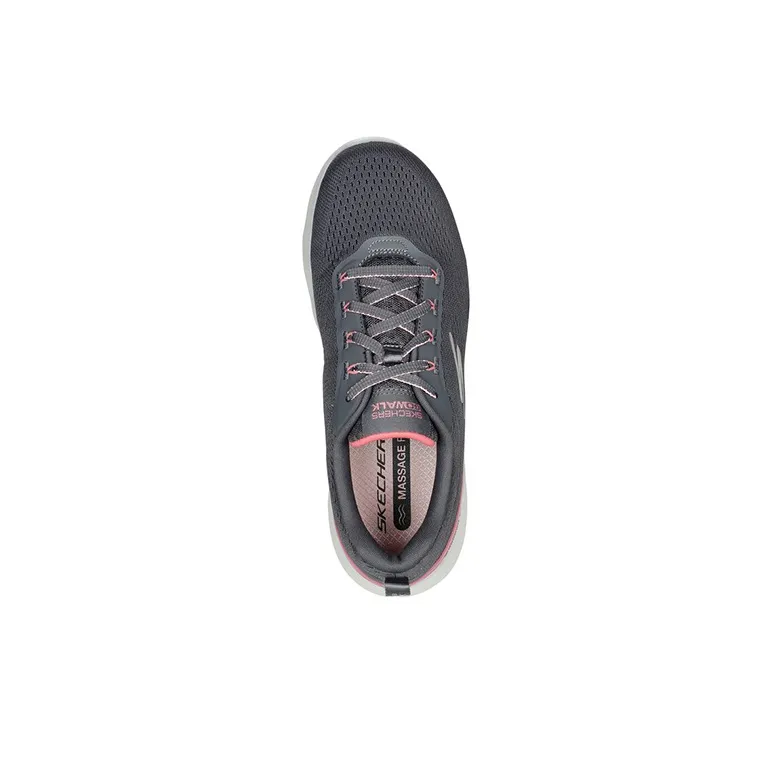 Skechers Go Walk Massage Fit Cushioning Anti Slip Wear Resistant Breathability Low Top Casual Shoes Women's Gray-2