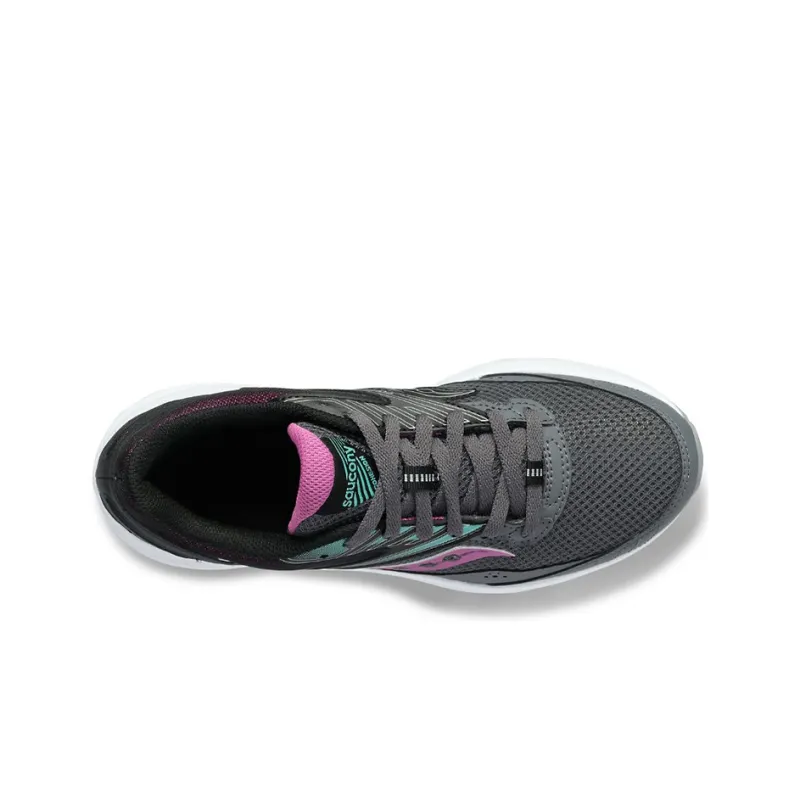 Saucony Cohesion Coagulation 15 Running Shoes Women's Low-Top Gray/White-2