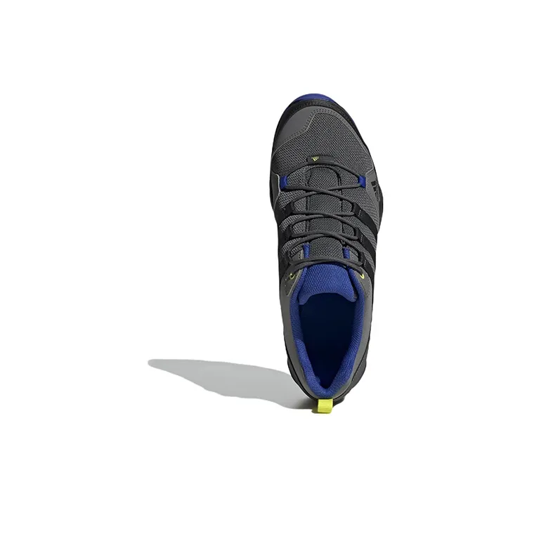 Adidas Terrex Ax2r Senderismo Anti-Slip Wear-Resistant Low-Top Hiking Shoes Men's Black Blue-4