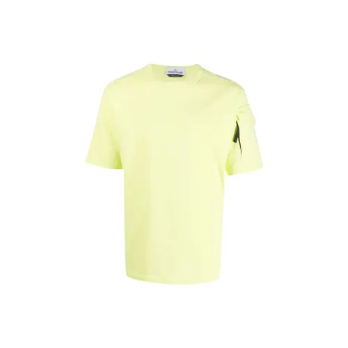 STONE ISLAND T-Shirts Men Yellow