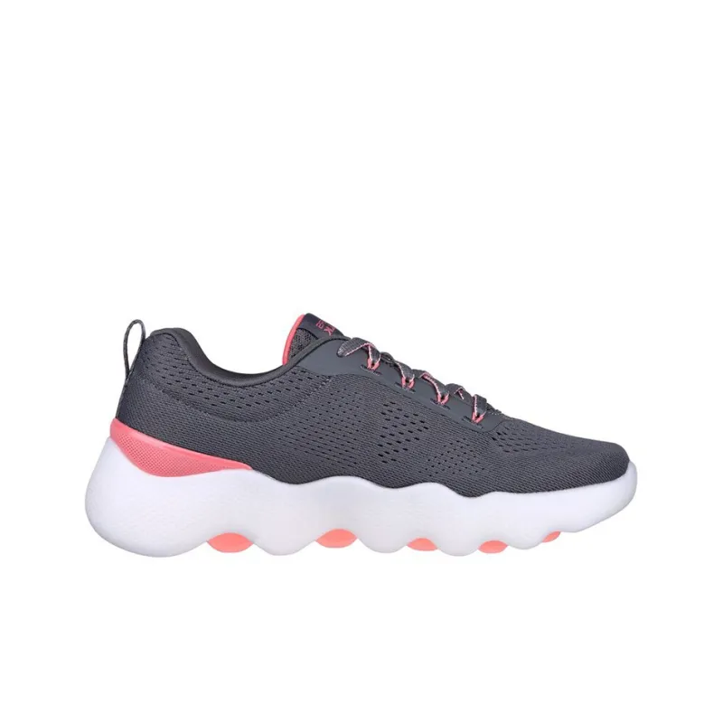 Skechers Go Walk Massage Fit Cushioning Anti Slip Wear Resistant Breathability Low Top Casual Shoes Women's Gray-1