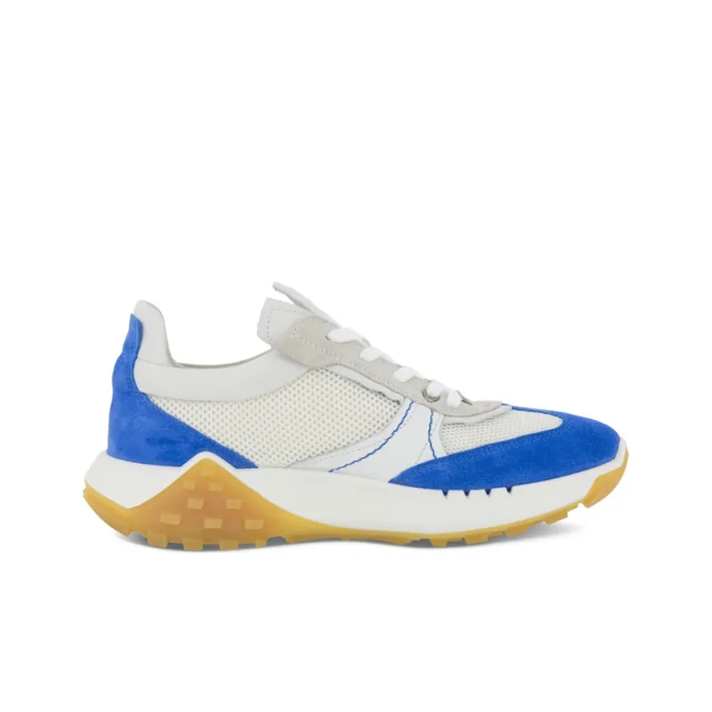 Ecco Low Top Running Shoes Women's White Blue-1
