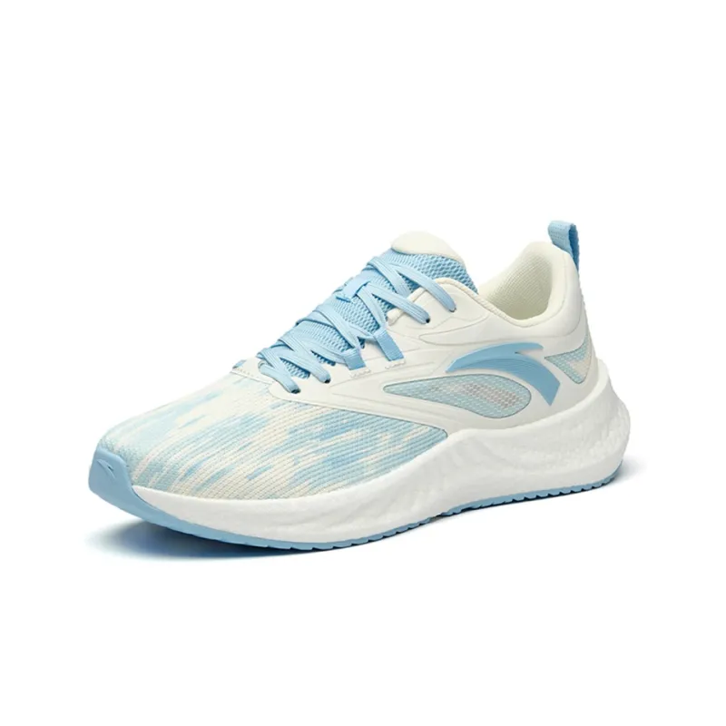 Anta Martian Foam Breathable Lightweight Low Top Running Shoes Men's White Blue-2