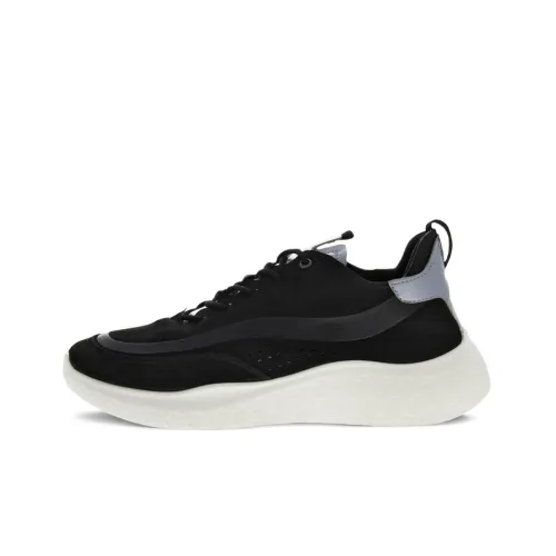 Ecco Therap Cushioning Anti Slip And Wear Resistant Low Top Casual Shoes Black