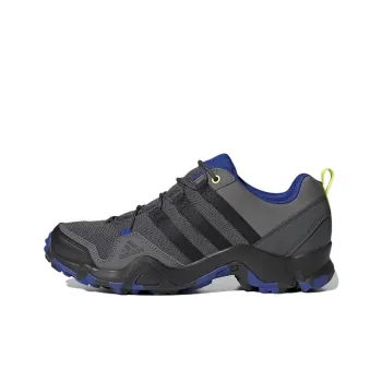 Adidas Terrex Ax2r Senderismo Anti-Slip Wear-Resistant Low-Top Hiking Shoes Men's Black Blue