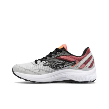 Saucony Cushioned Anti Slip And Wear Resistant Lightweight Low Top Trail Running Shoes Women's Gray Pink