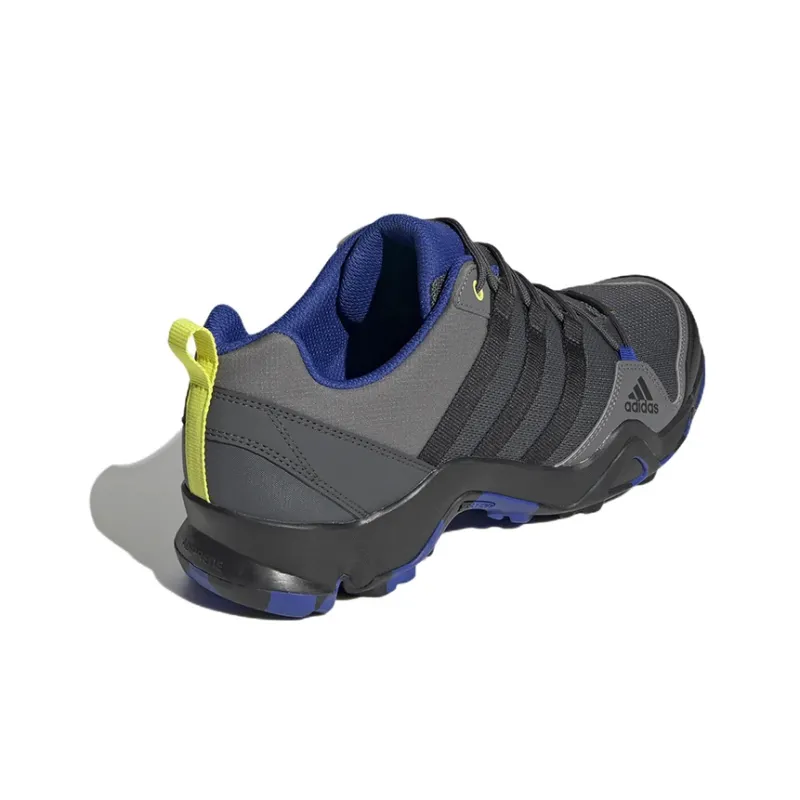 Adidas Terrex Ax2r Senderismo Anti-Slip Wear-Resistant Low-Top Hiking Shoes Men's Black Blue-3