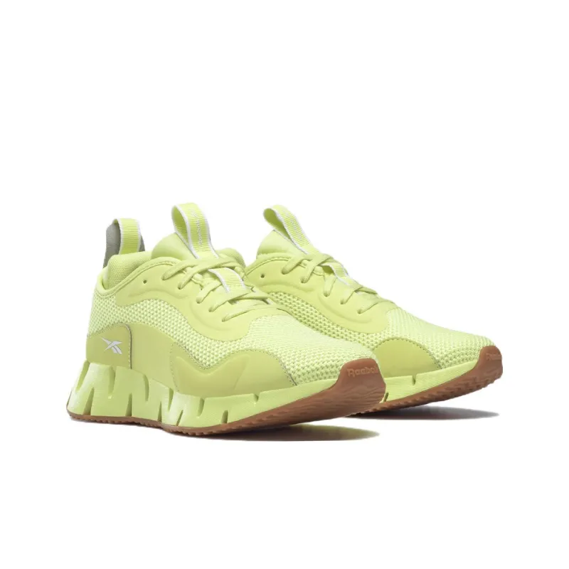Reebok Zig Dynamica 1 Cushioning Anti-Slip Wear-Resistant Breathability Low-Top Running Shoes Women's Neon Green-2