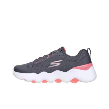 Skechers Go Walk Massage Fit Cushioning Anti Slip Wear Resistant Breathability Low Top Casual Shoes Women's Gray