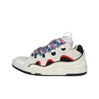 Lanvin Leather Curb Light Grey Blue Black Red
