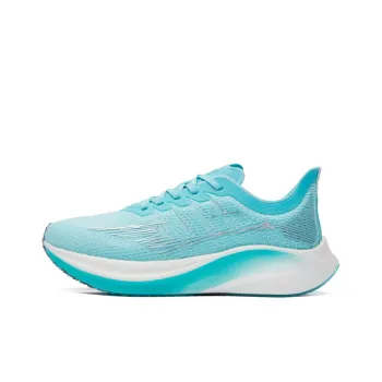 Erke Low Top Running Shoes Women's Mint Blue True White