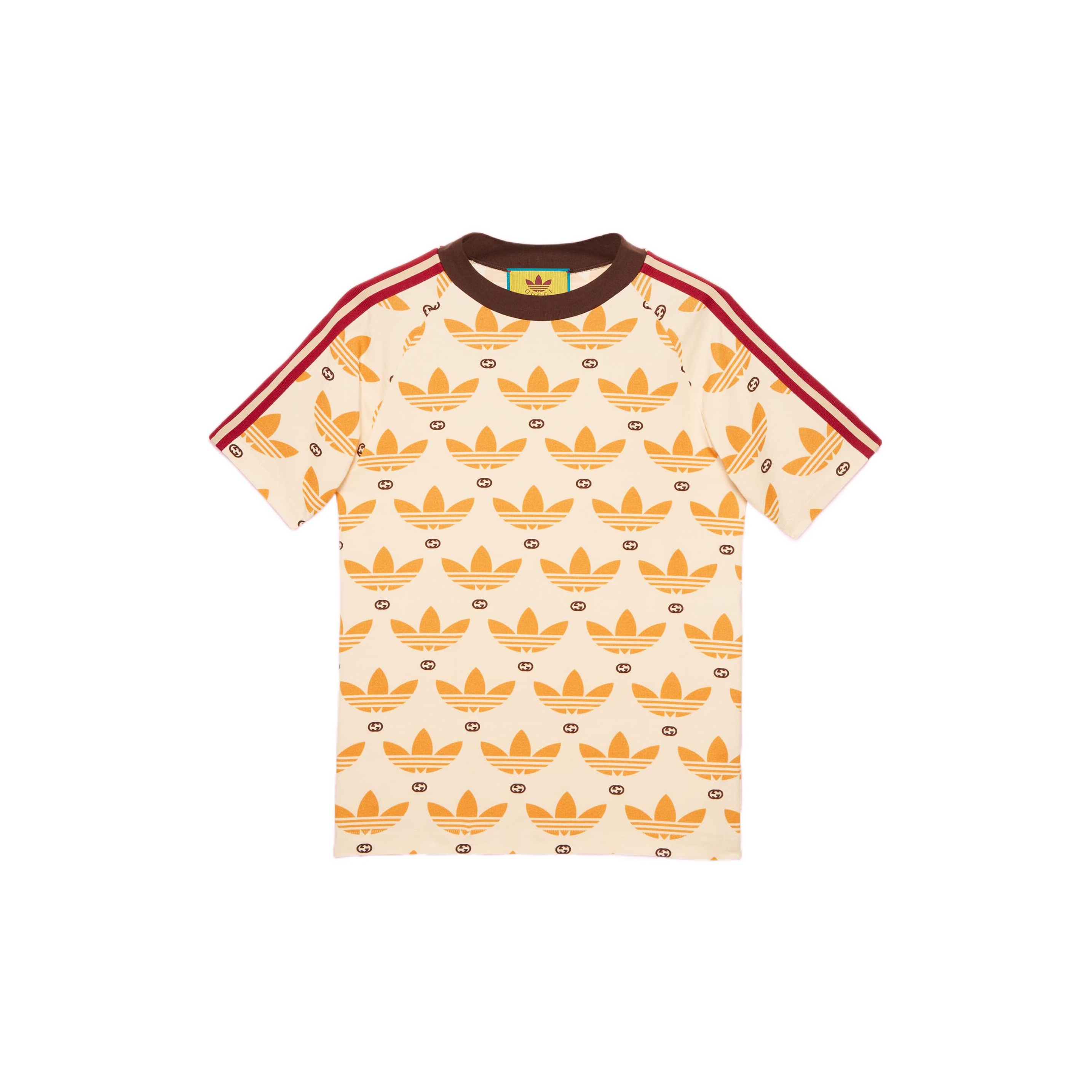 Gucci x adidas Cotton Jersey T-Shirt 'Yellow' 691636-XJEKR-7219