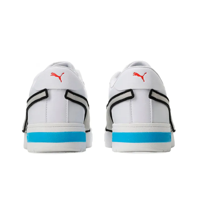 PUMA Ca Pro Low Tops Casual Skateboarding Shoes Unisex White Silver Blue-3