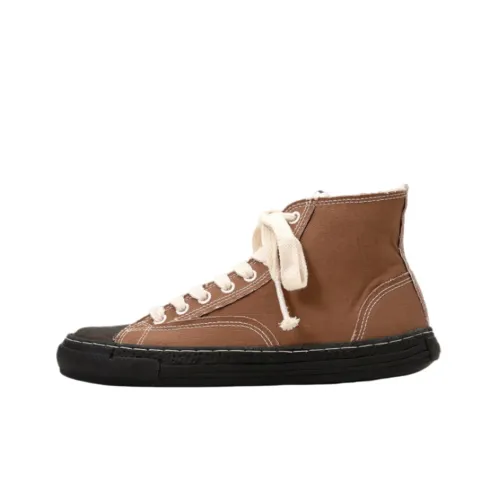 MIHARA YASUHIRO General Scale Skateboard Shoes Unisex High-Top Brown