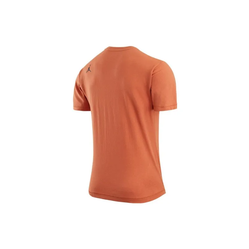 Jordan T Shirts Men Orange Black-1