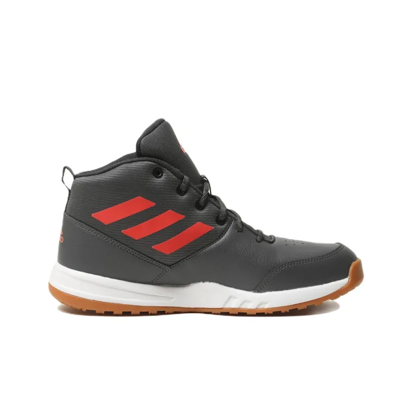 Adidas Court Rage Wear-Resistant Slip-Resistant High-Top Running Shoes Men's Gray Red-1
