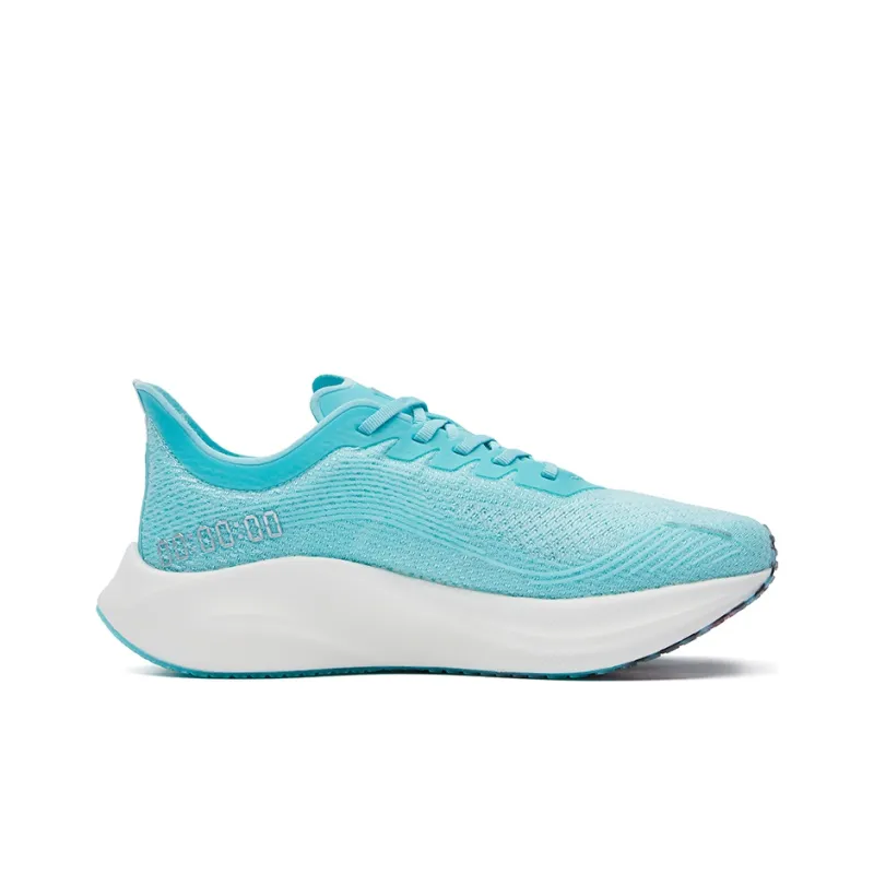 Erke Running Shoes Women's Low Top Mint Blue/True White-1