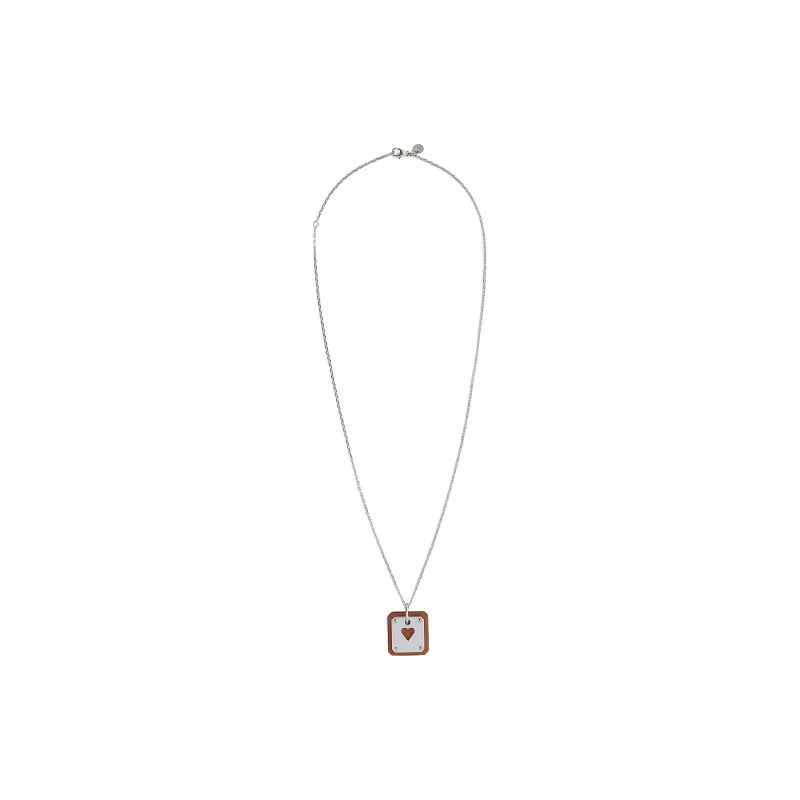 HERMES As De Coeur Metal Necklaces Women's-1