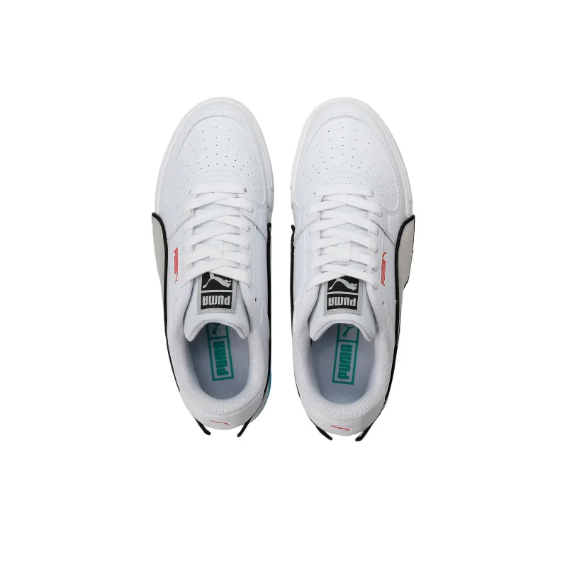 PUMA Ca Pro Low Tops Casual Skateboarding Shoes Unisex White Silver Blue-2