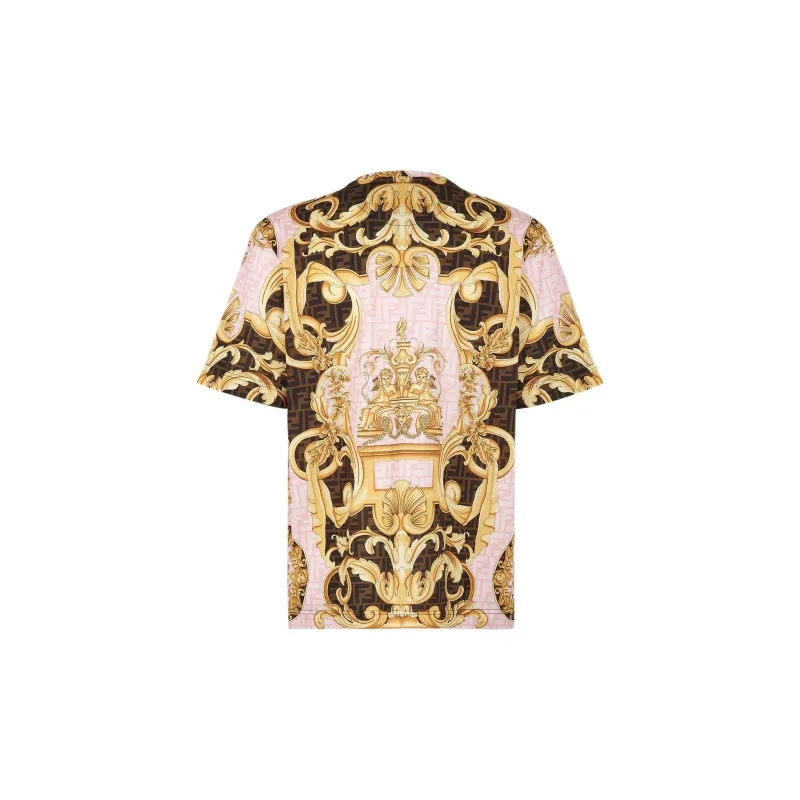 Versace X FENDI X VERSACE T-Shirts Men Pink-1