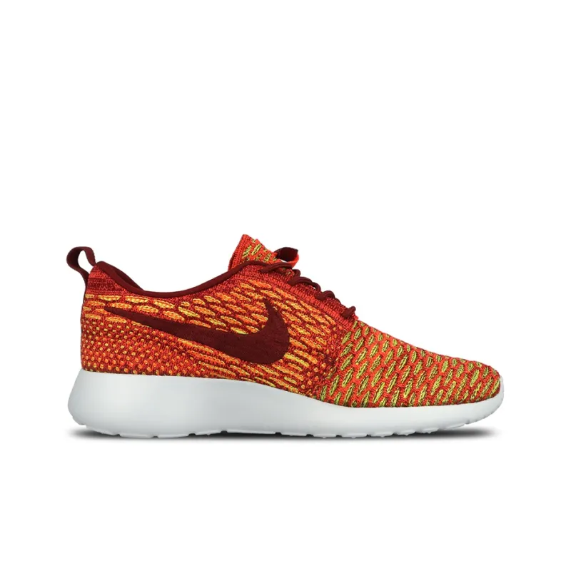 Nike Roshe One Flyknit Team Red Bright Crimson Volt Women's-1