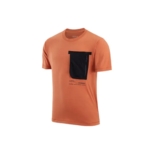 Air Jordan T-Shirts Men Orange/Black