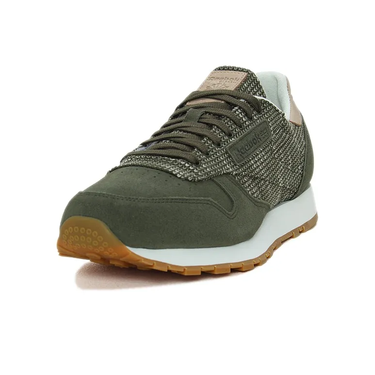 Reebok Classic Leather Anti-Slip And Wear-Resistant Lightweight Low-Top Running Shoes Men's-1
