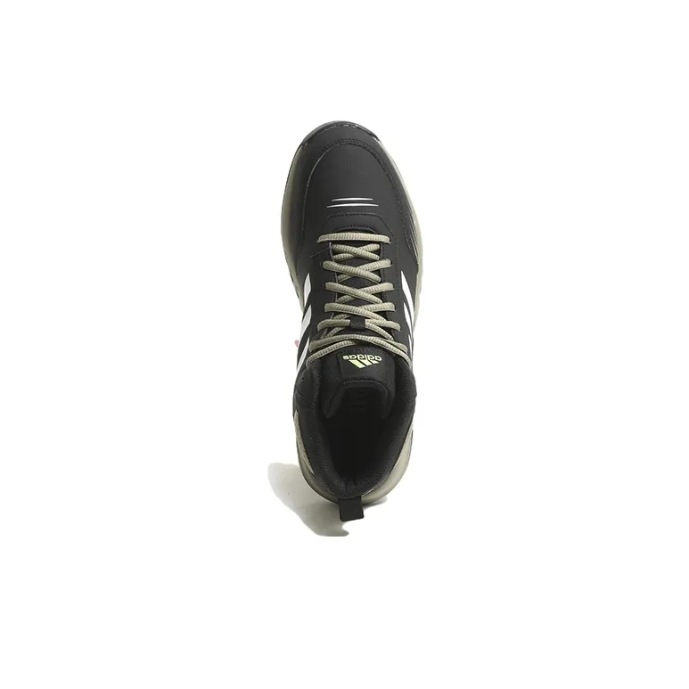 Adidas ExcelCourt Excelcourt Anti-Slip Wear-Resistant High-Top Running Shoes Men's Black-2