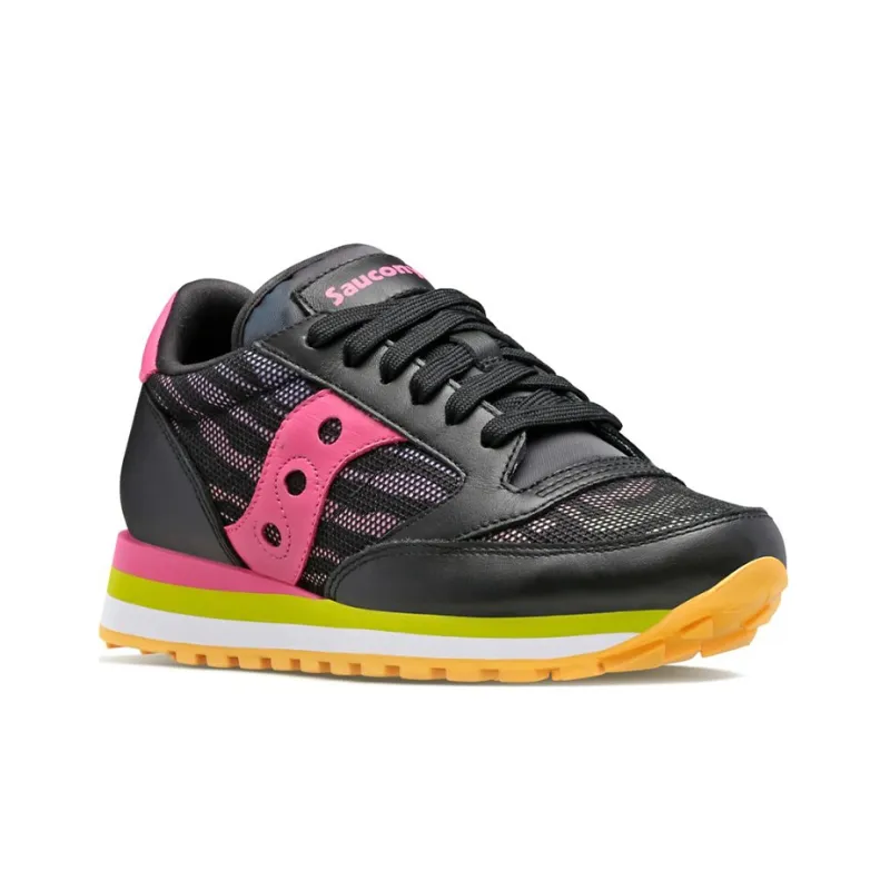 Saucony Jazz Series Running Shoes Women's Low Top Black/Red/Yellow/White-2