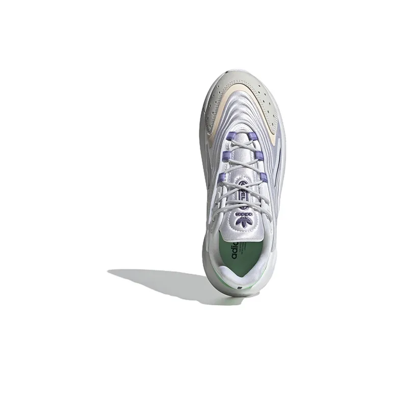 Adidas Ozelia Cloud White Dark Purple Beam Green Women's-4
