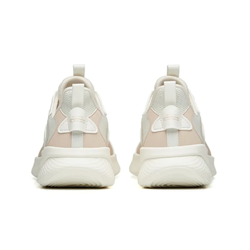 Anta Running Collection Breathable And Resilient Low-Top Running Shoes Women's White-4