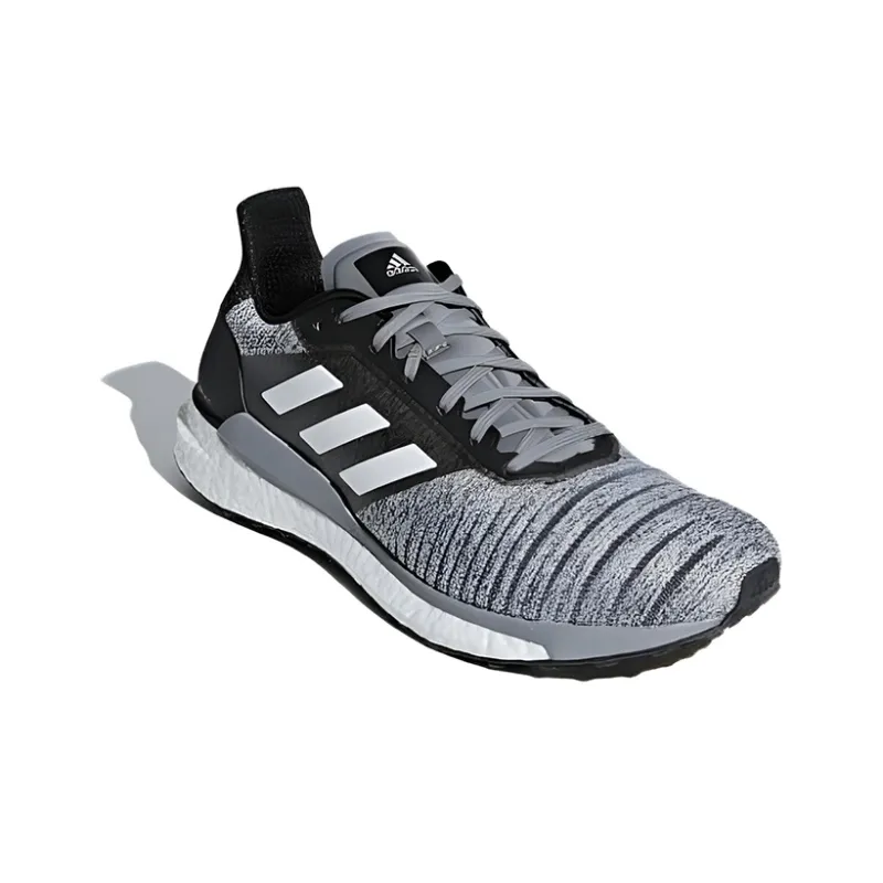 Adidas Solar Glide Wear-Resistant Low-Top Running Shoes Men's Gray-2