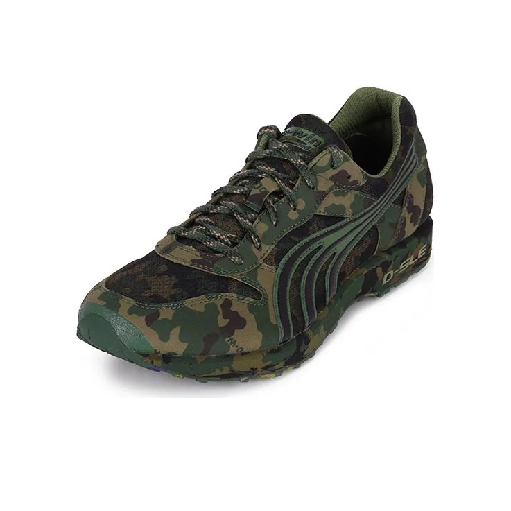 DO WIN Cushioning Anti Slip Wear Resistant Breathability Low Top Running Shoes Unisex Army Green-1