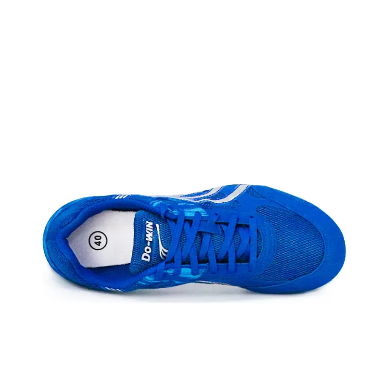 DO WIN Cushioned Slip Resistant Support Lightweight Low Top Running Shoes Unisex Blue-3