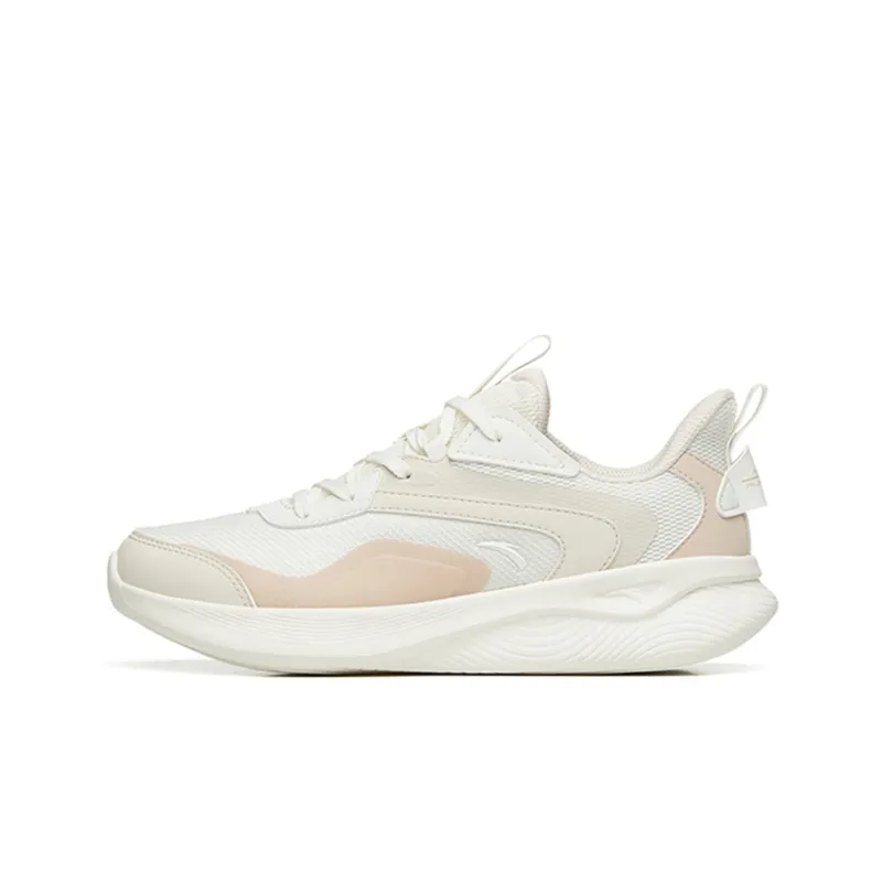 Anta Running Collection Breathable And Resilient Low-Top Running Shoes Women's White-0