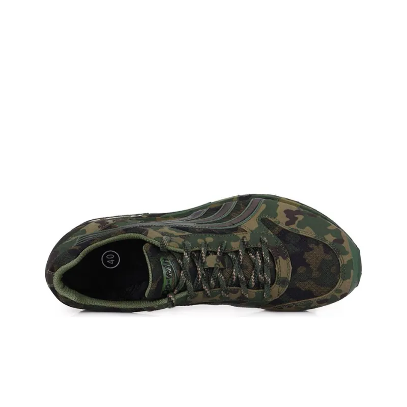 DO WIN Cushioning Anti Slip Wear Resistant Breathability Low Top Running Shoes Unisex Army Green-3