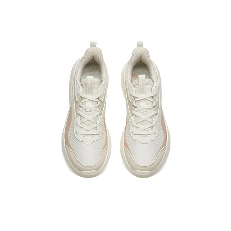 Anta Running Collection Breathable And Resilient Low-Top Running Shoes Women's White-3