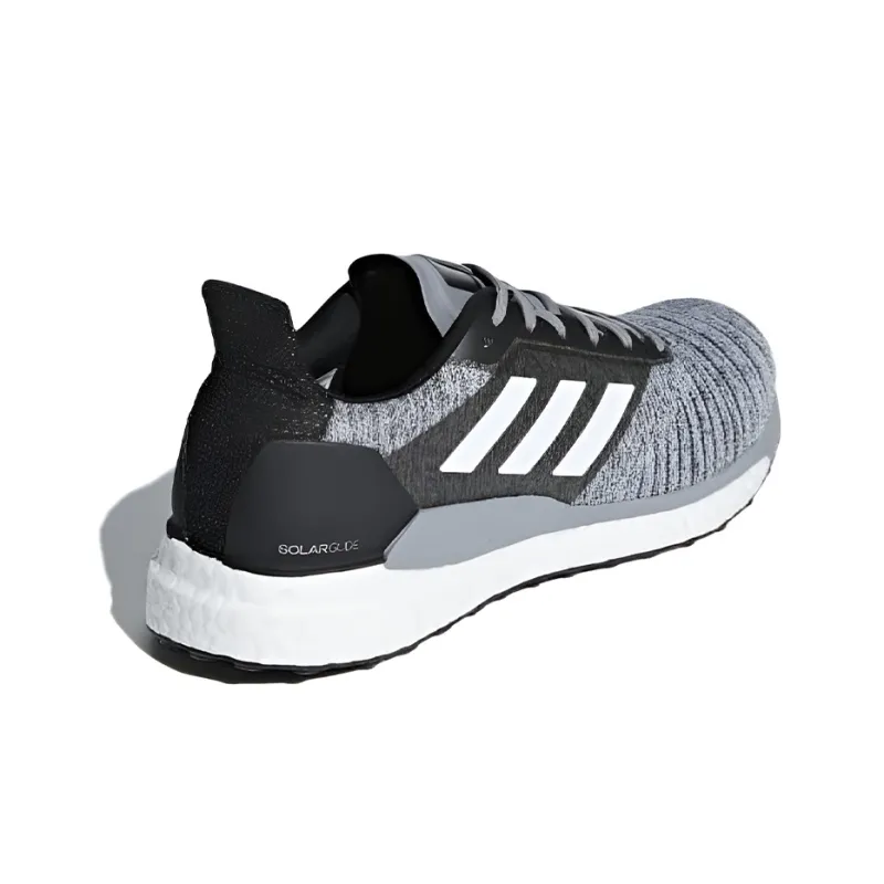 Adidas Solar Glide Wear-Resistant Low-Top Running Shoes Men's Gray-3