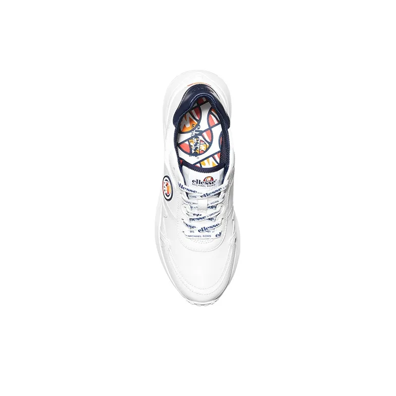 Ellesse x MICHAEL KORS Cushioning Anti-Slip And Wear-Resistant Low-Top Casual Shoes Men's White-4