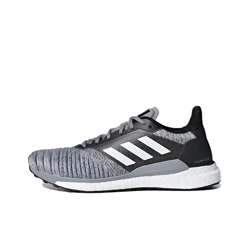 Adidas Solar Glide Wear-Resistant Low-Top Running Shoes Men's Gray-0