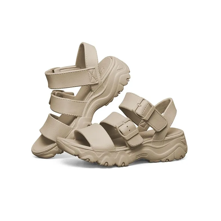 Skechers D'LITES 2.0 Beach Sandals Women's Taupe-2