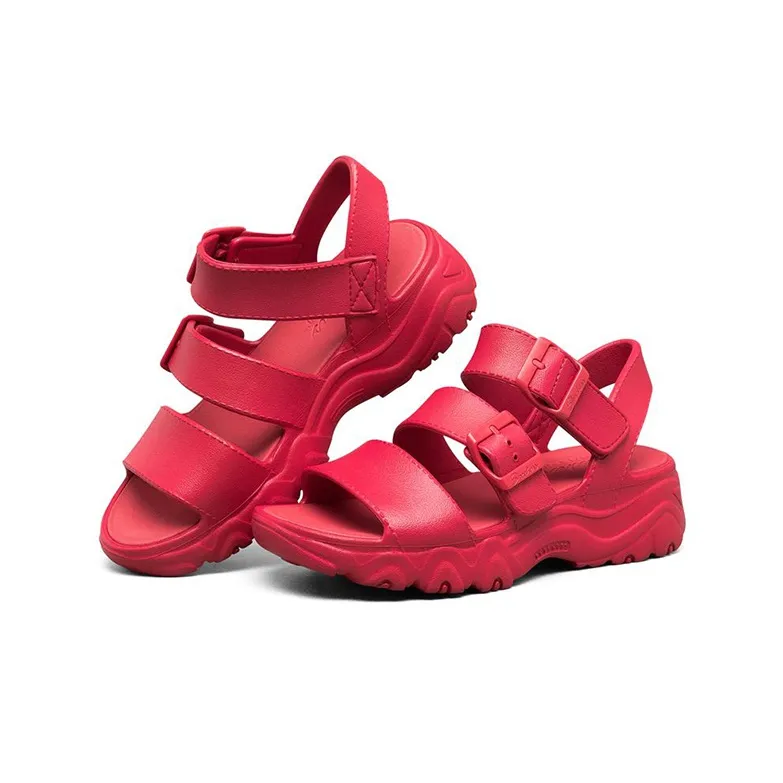 Skechers D'LITES Series Beach Sandals Women's Red-2